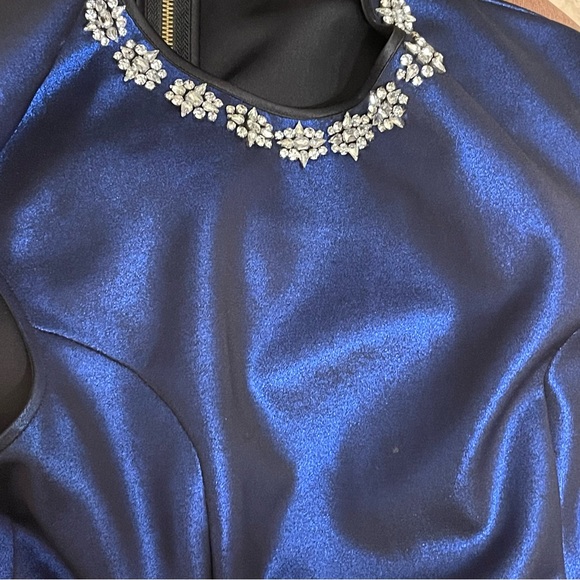 Ted baker sleeveless dress royal blue metallic size 3 - Picture 10 of 10